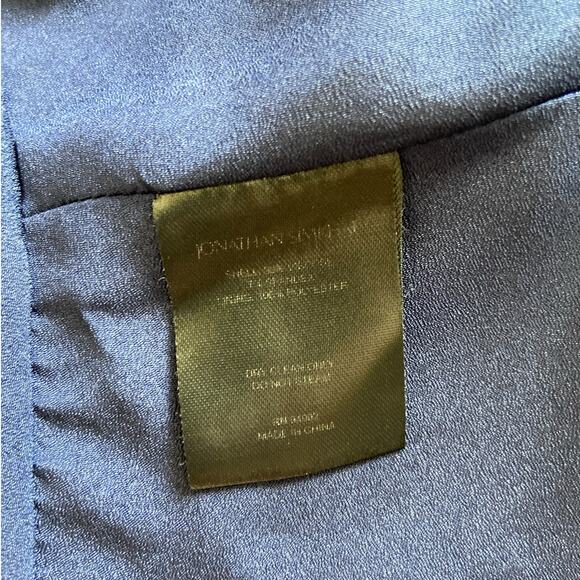 Jonathan Simkhai Evelyn Floral Cottagecore Belted Ruffle Hem Mini Dress Blue 8 - Picture 8 of 8